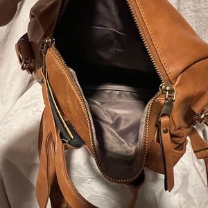 Soft leather backpack